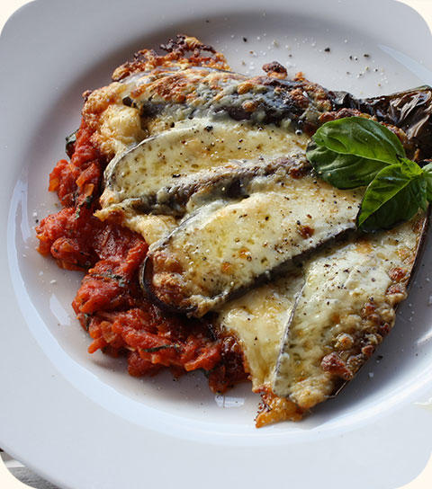 Aubergines à la parmigiana