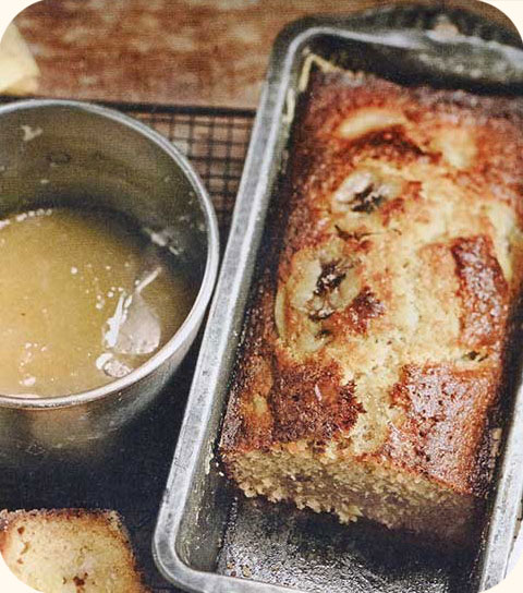 Cake à la banane et au caramel