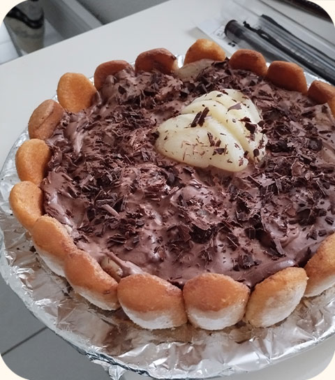 Charlotte aux poires et au chocolat