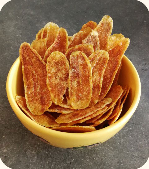 Chips maison au micro ondes