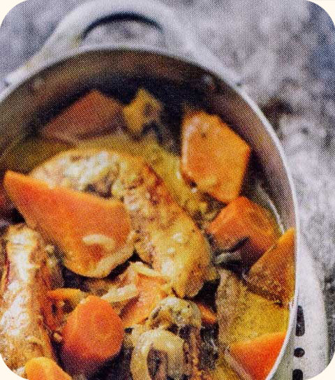 Colombo de poulet aux patates douces