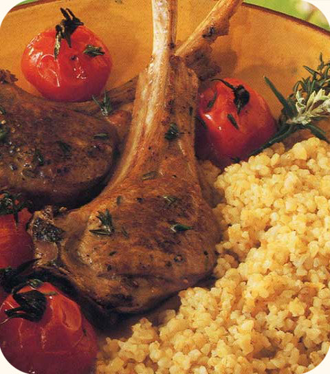 Côtelettes d'agneau aux herbes