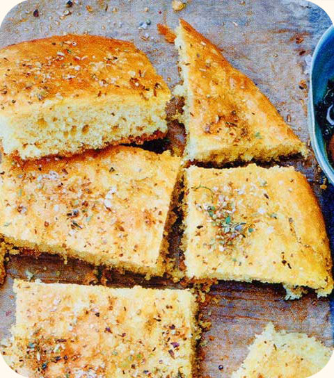 Focaccia aux herbes