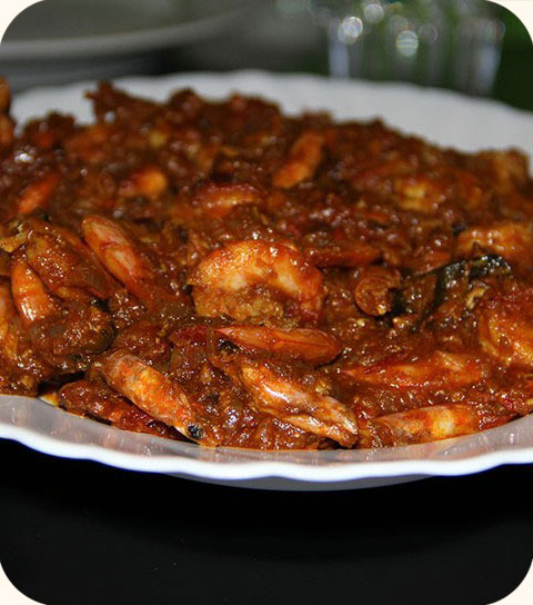 Korma aux crevettes