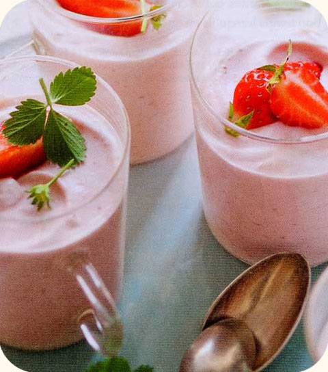 Mousse de fraises au mascarpone
