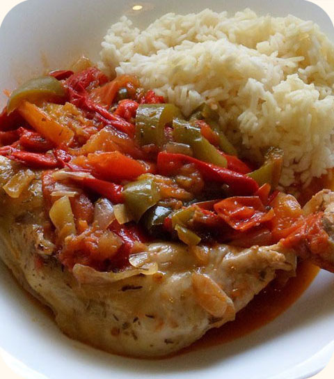 Poulet basquaise