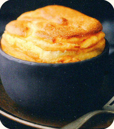 Soufflé de pomme de terre au chèvre frais