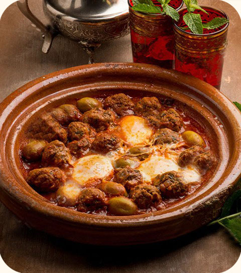 Tajine de keftas aux oeufs