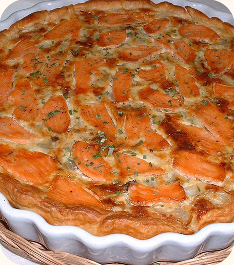Tarte au saumon fumé