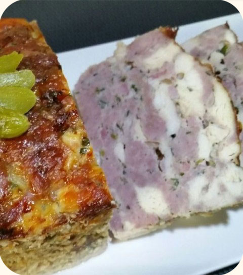 Terrine de lapin et chair à saucisse